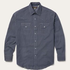 Men's Blue Patterned Shirt